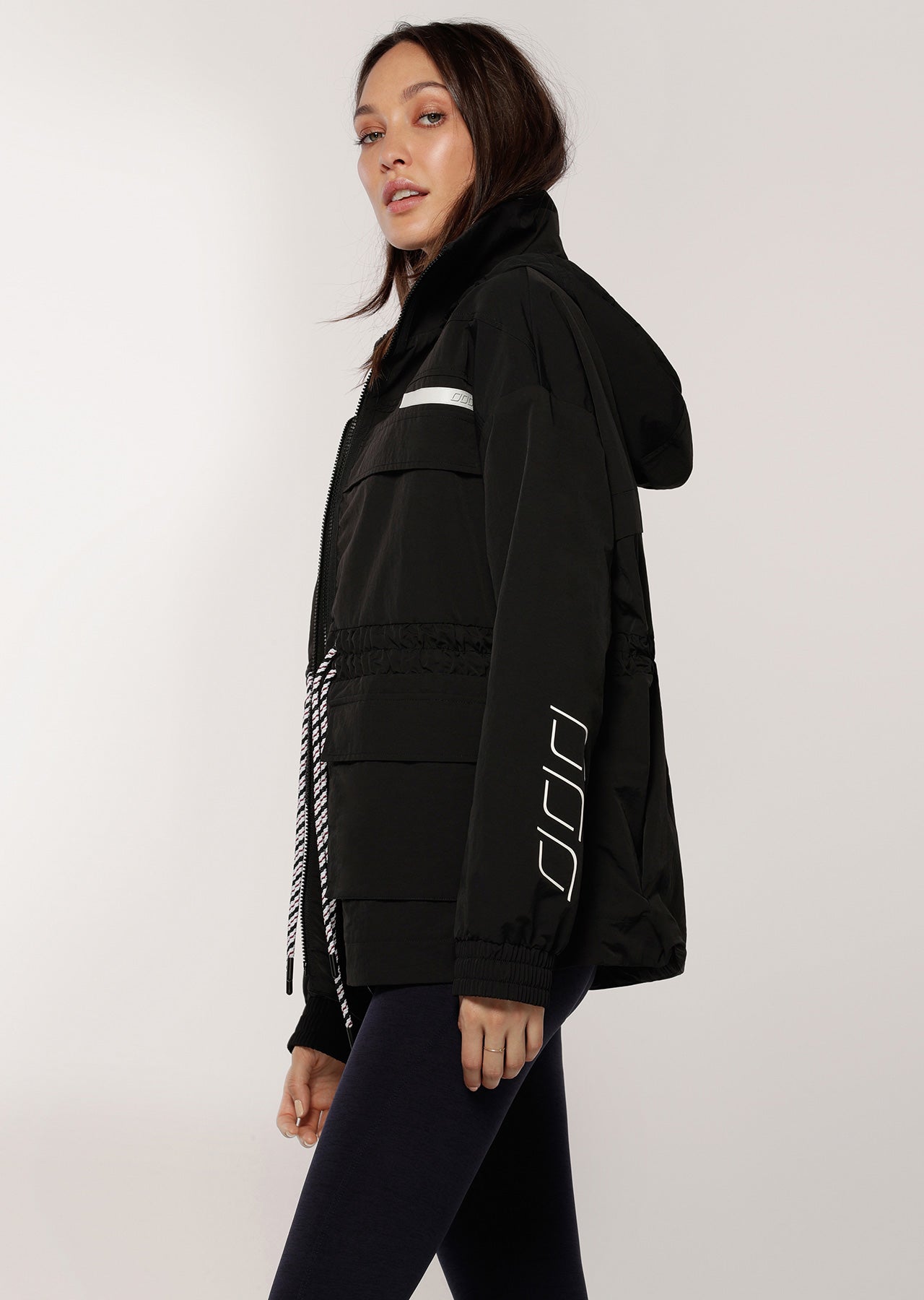 Lorna Jane Hadid Drawstring Active Jacket - Black