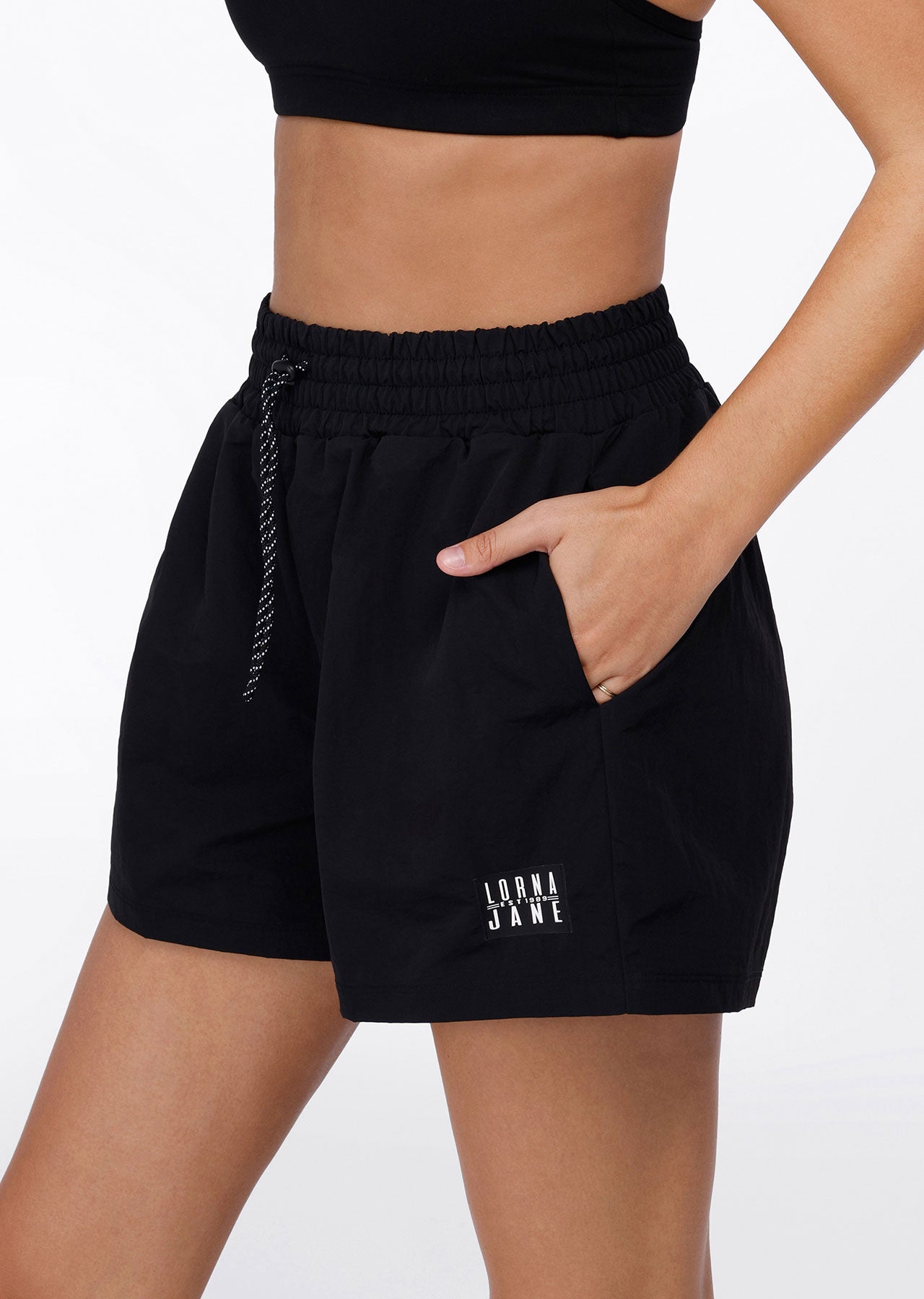 Lorna Jane Half Time Active Shorts - Black
