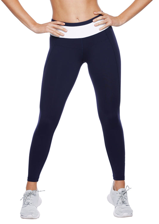 Lorna Jane Hamptons Core F/L Tight - Ink/White