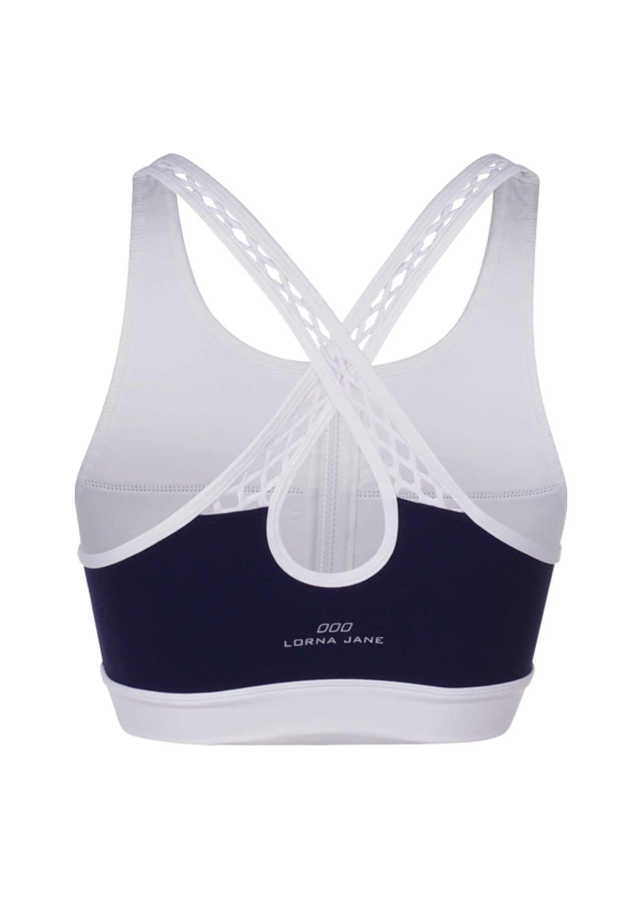 Lorna Jane Hamptons Sports Bra - Ink/White