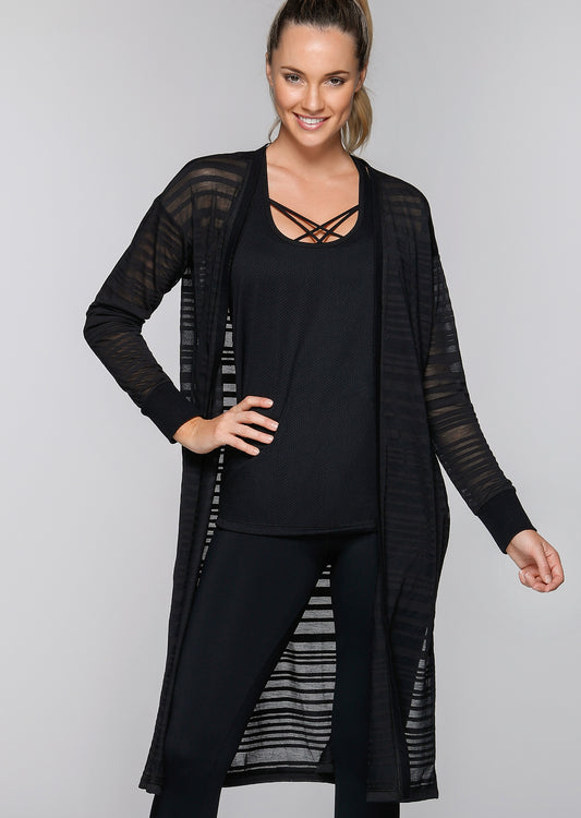 Lorna Jane Happy Traveller Cardigan - Black