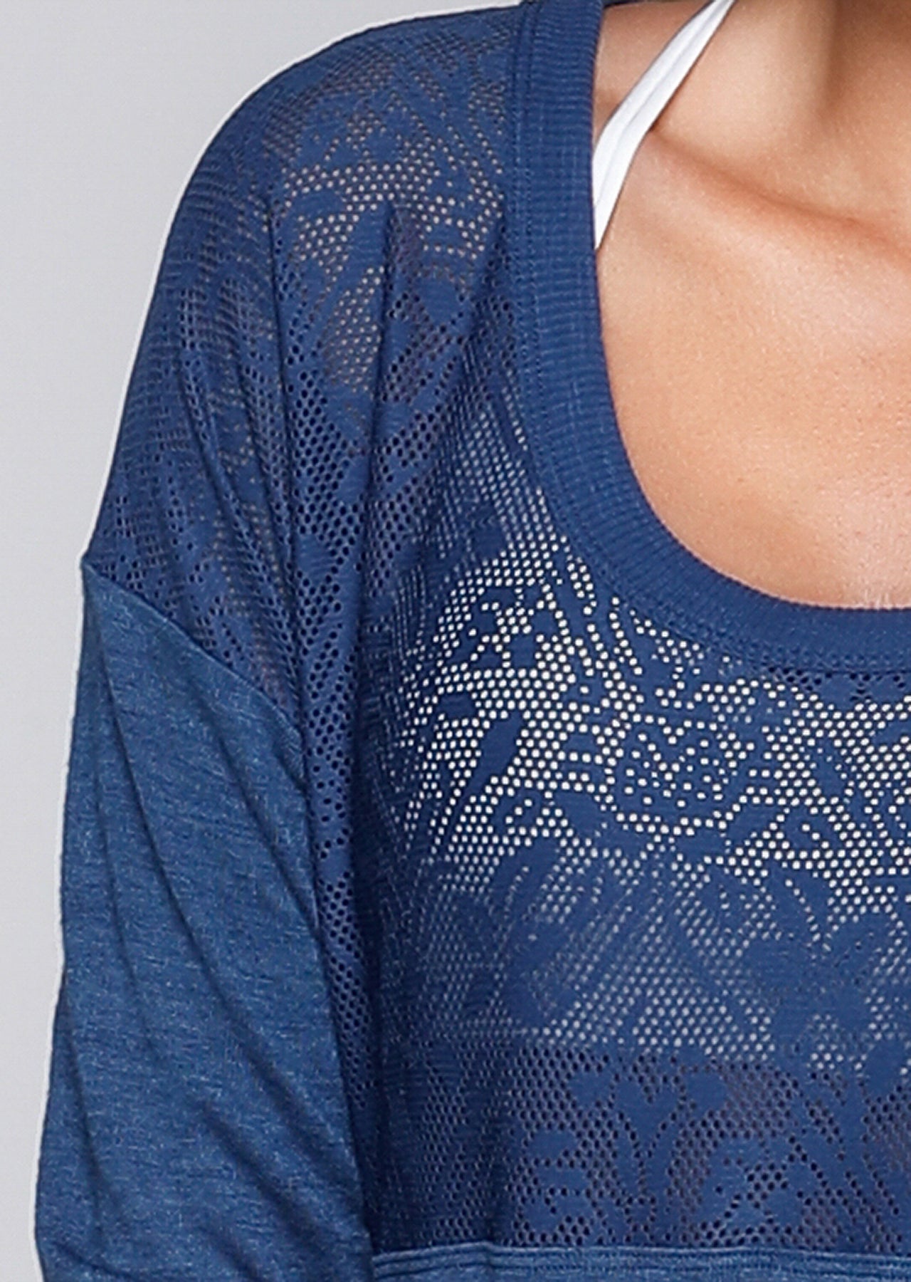 Lorna Jane Harper L/Slv Top - Indigo