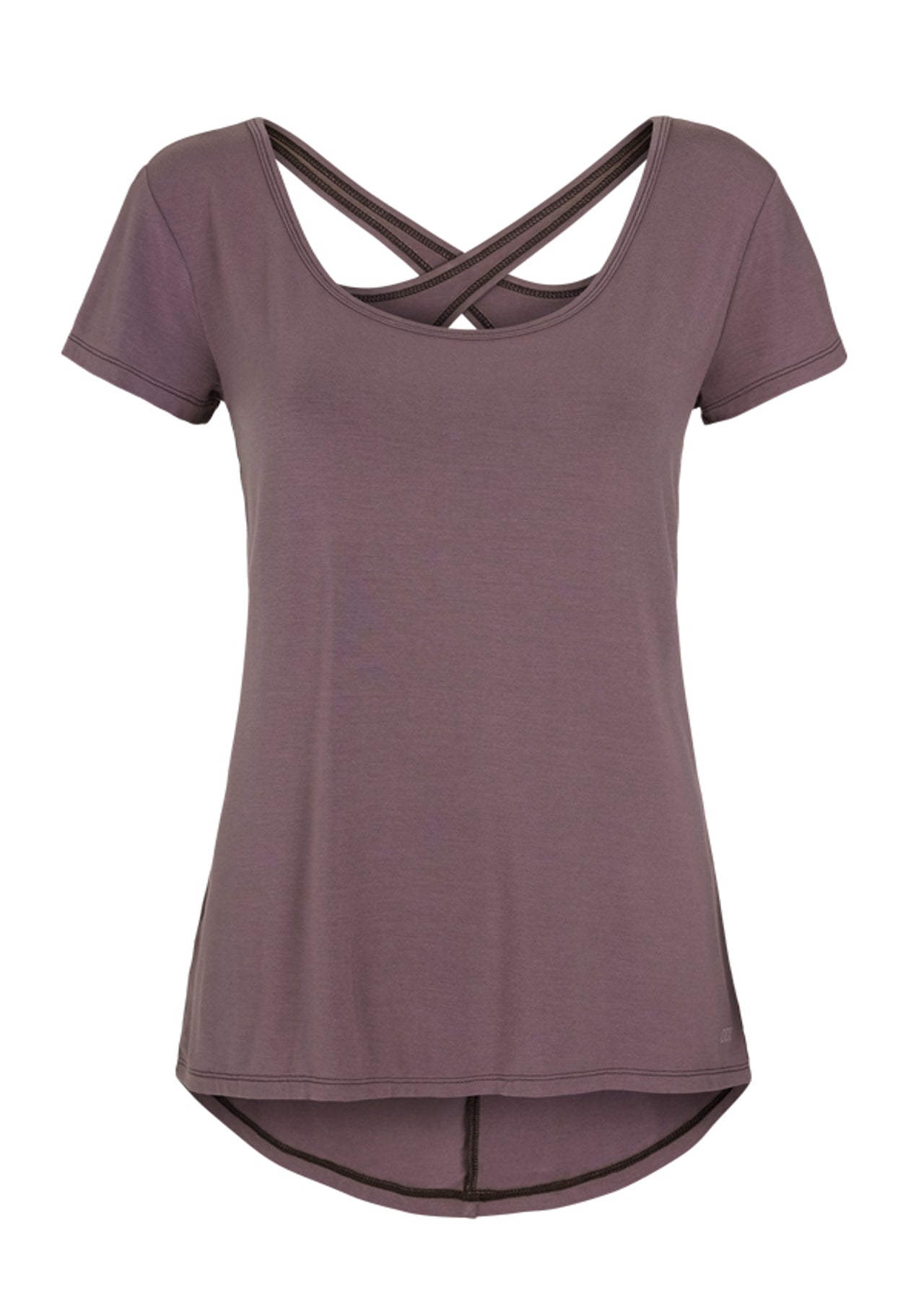 Lorna Jane Helix S/Slv Top - Dark Dusty Pink