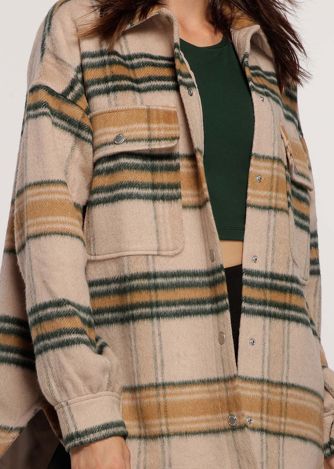 Lorna Jane Heritage Check Shacket - Heritage Check