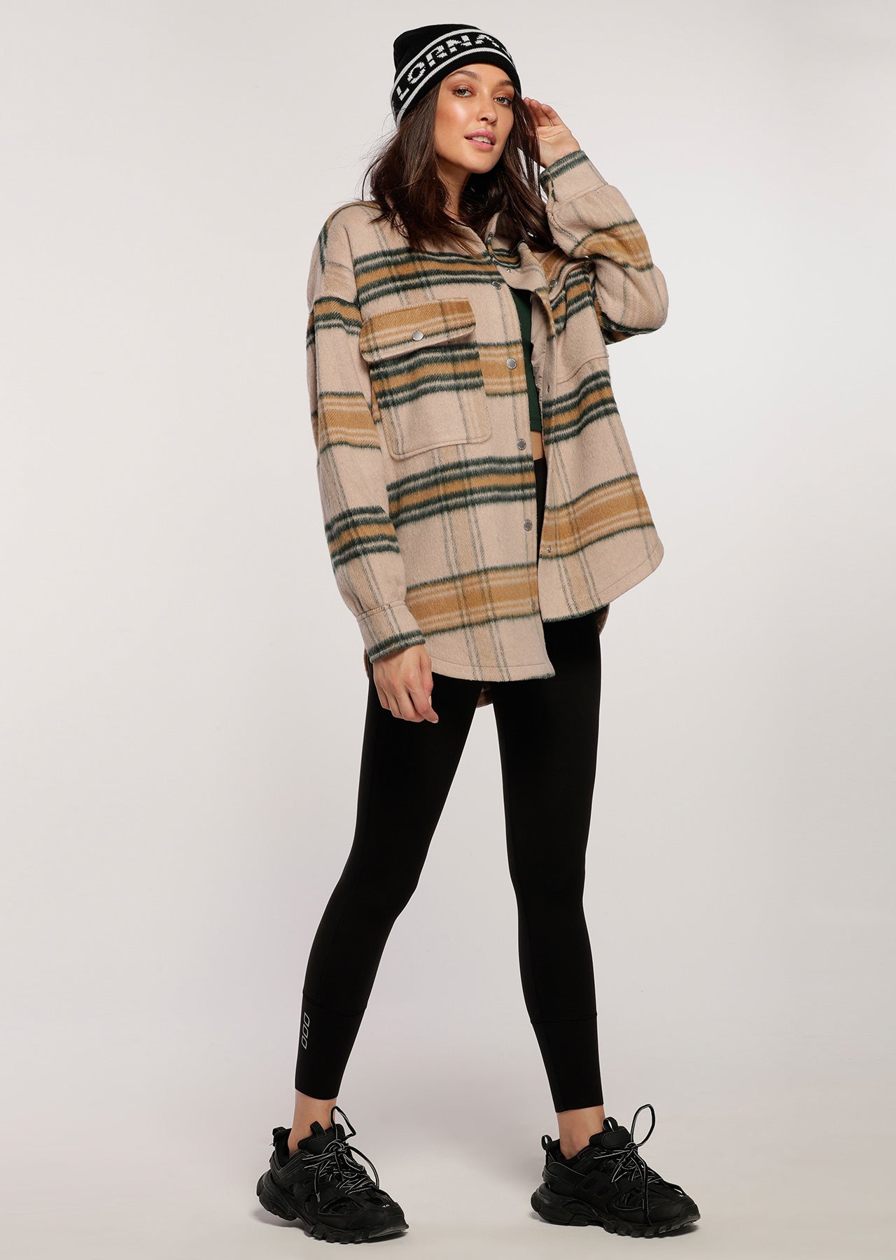 Lorna Jane Heritage Check Shacket - Heritage Check