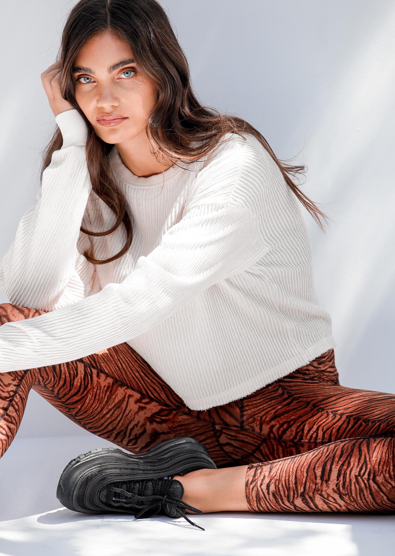 Lorna Jane Heritage Long Sleeve Top - Cream