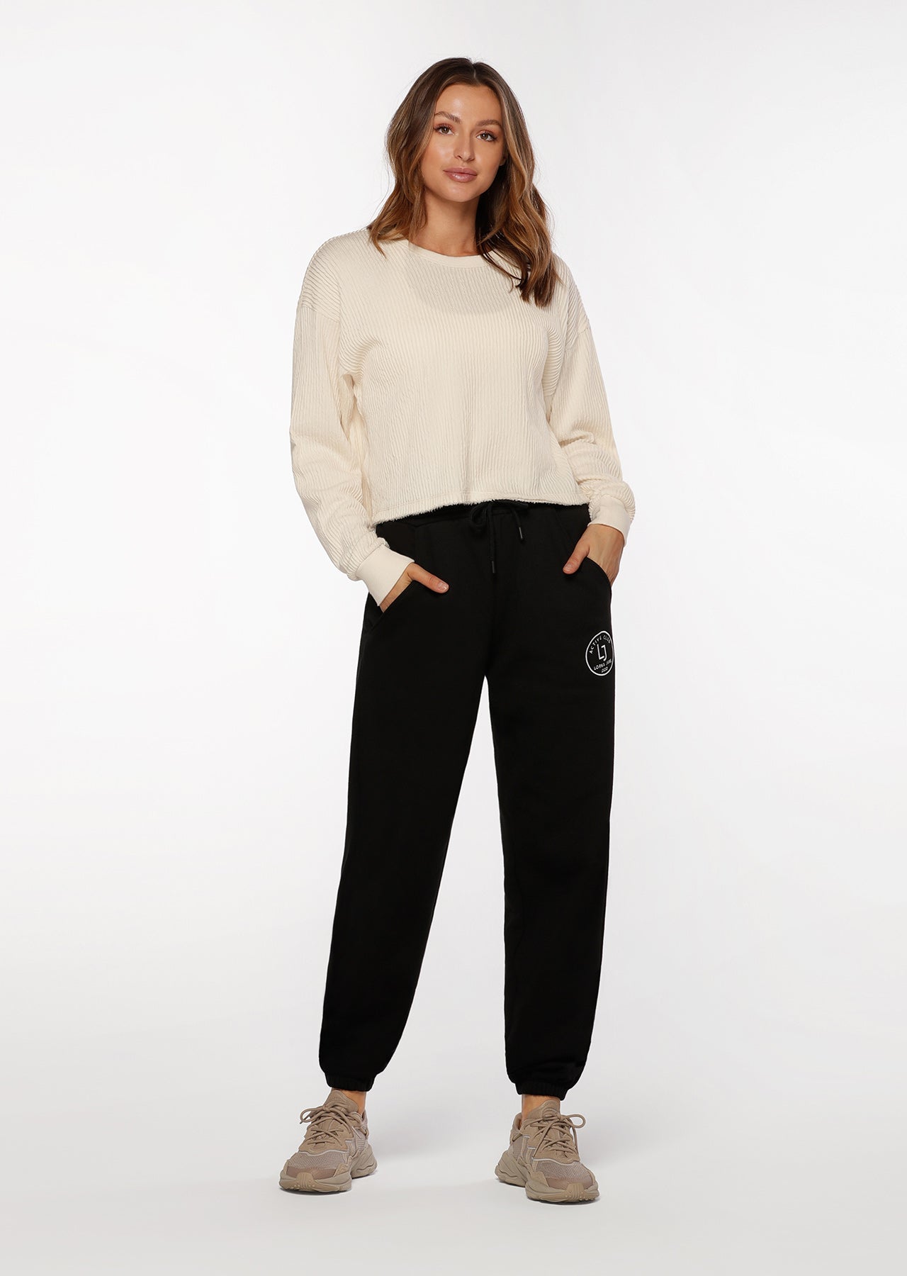 Lorna Jane Heritage Long Sleeve Top - Cream