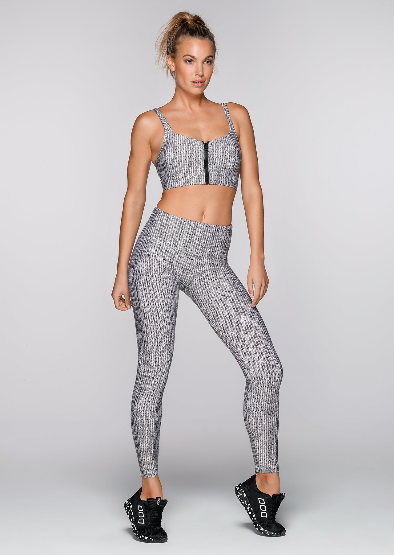 Lorna Jane Herringbone Core A/B Tight - Herringbone Print