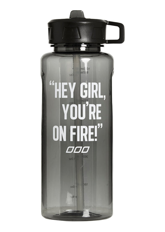 Lorna Jane Hey Girl 1L Water Bottle - Black