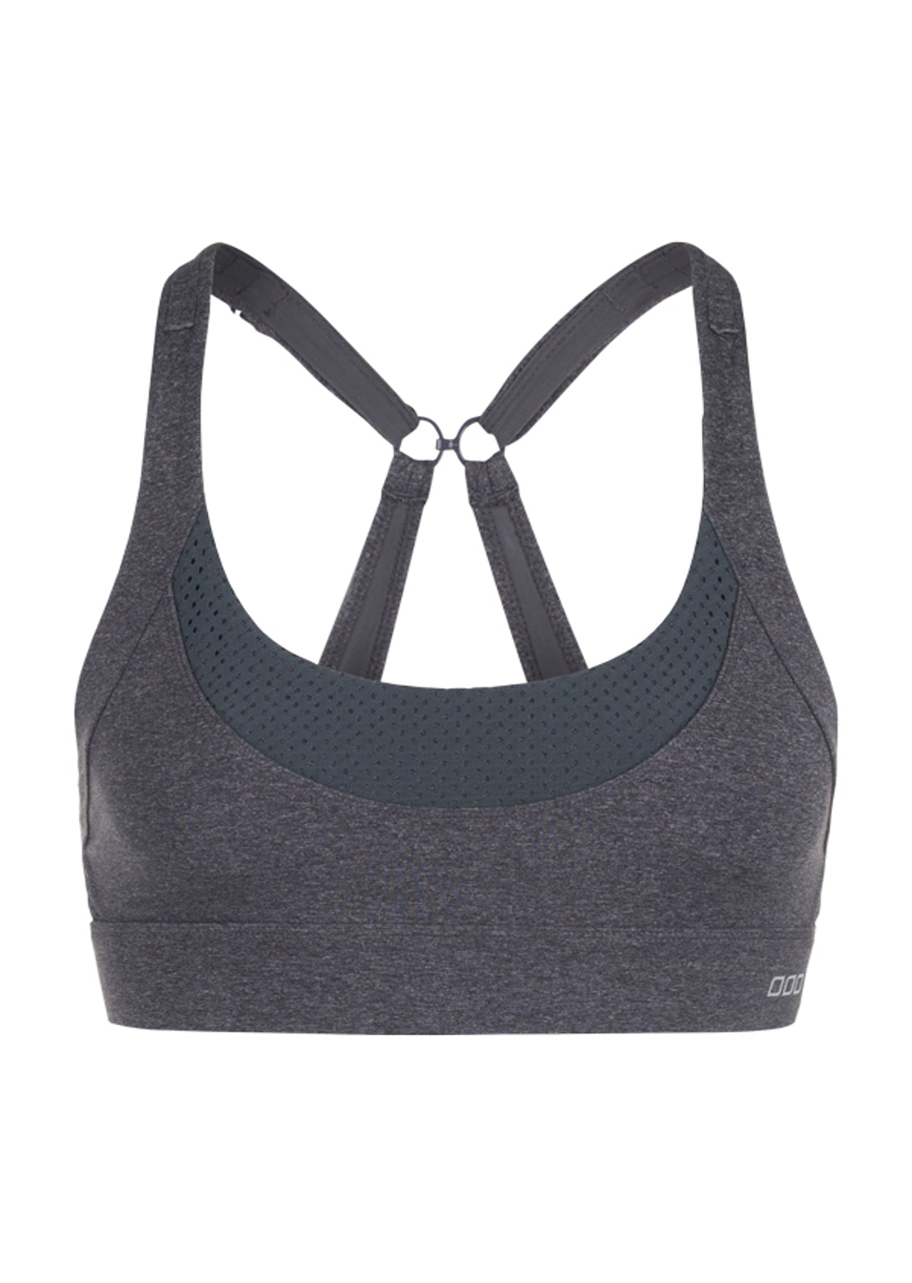 Lorna Jane High Intensity Sports Bra - Char Marl