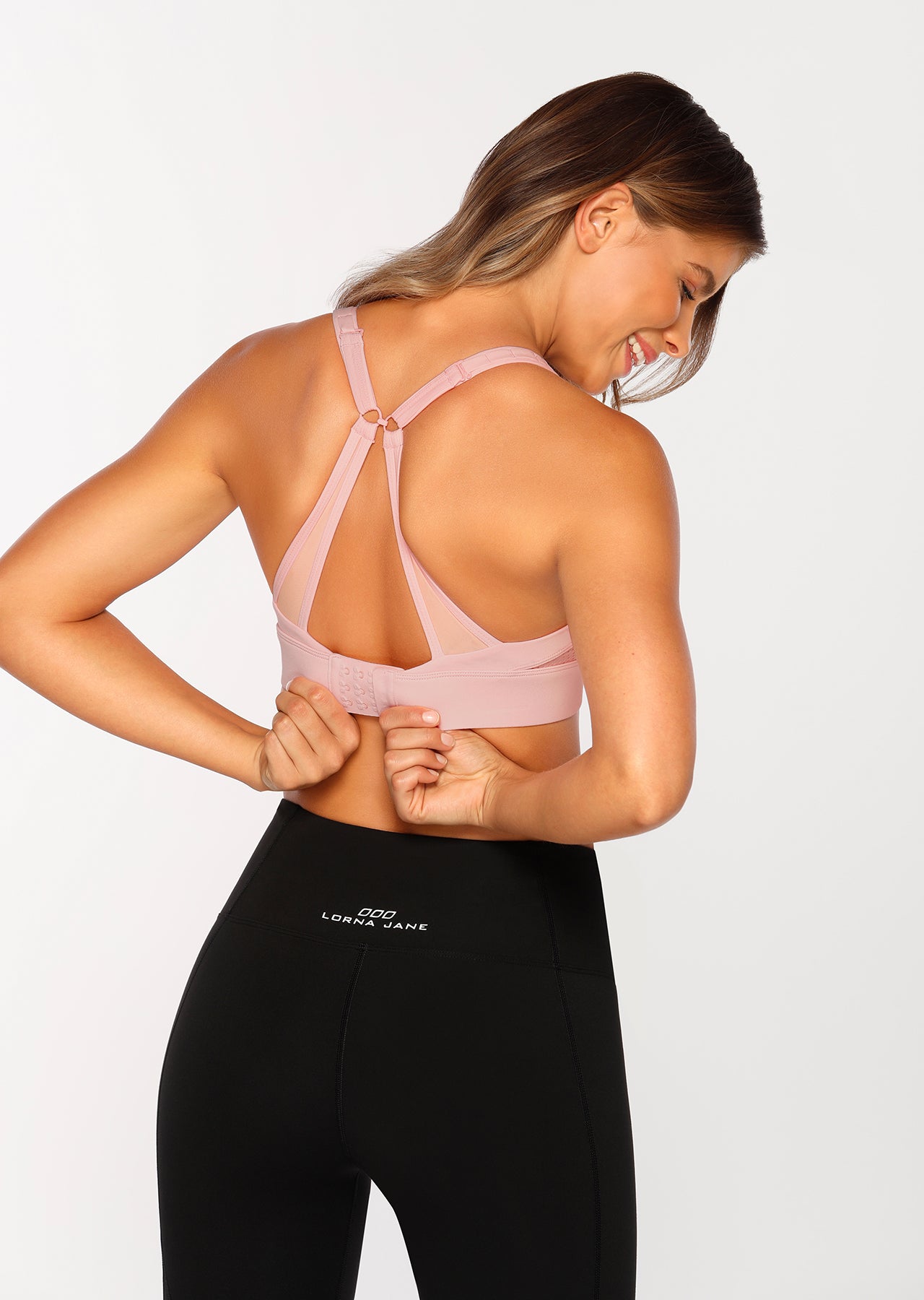 Lorna Jane High Intensity Sports Bra - Whisper Pink