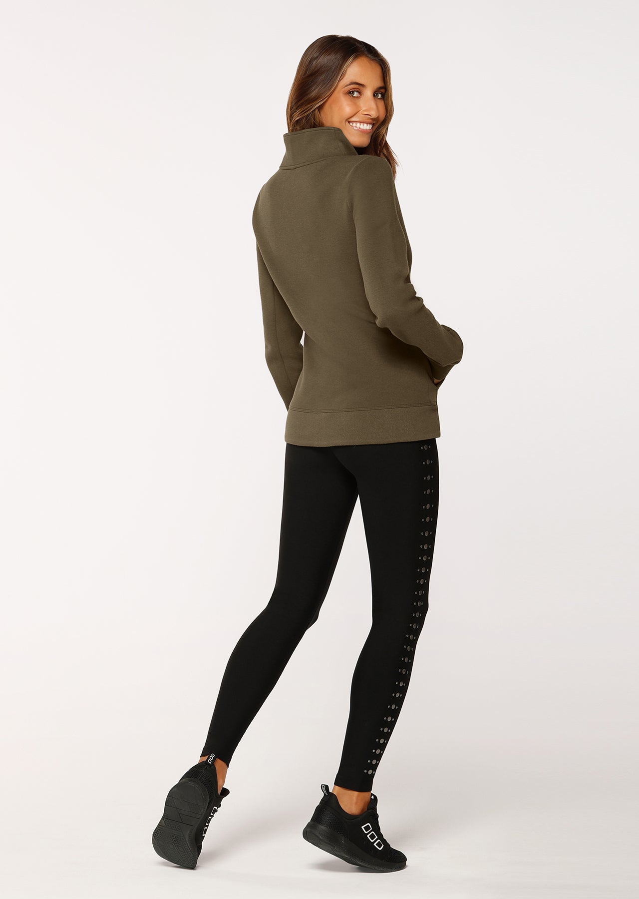 Lorna Jane High Performance Jacket - Midtone Safari