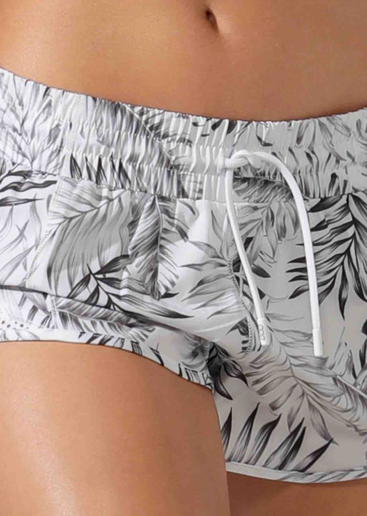 Lorna Jane High Performance Run Shorts - Mono Jungle Print