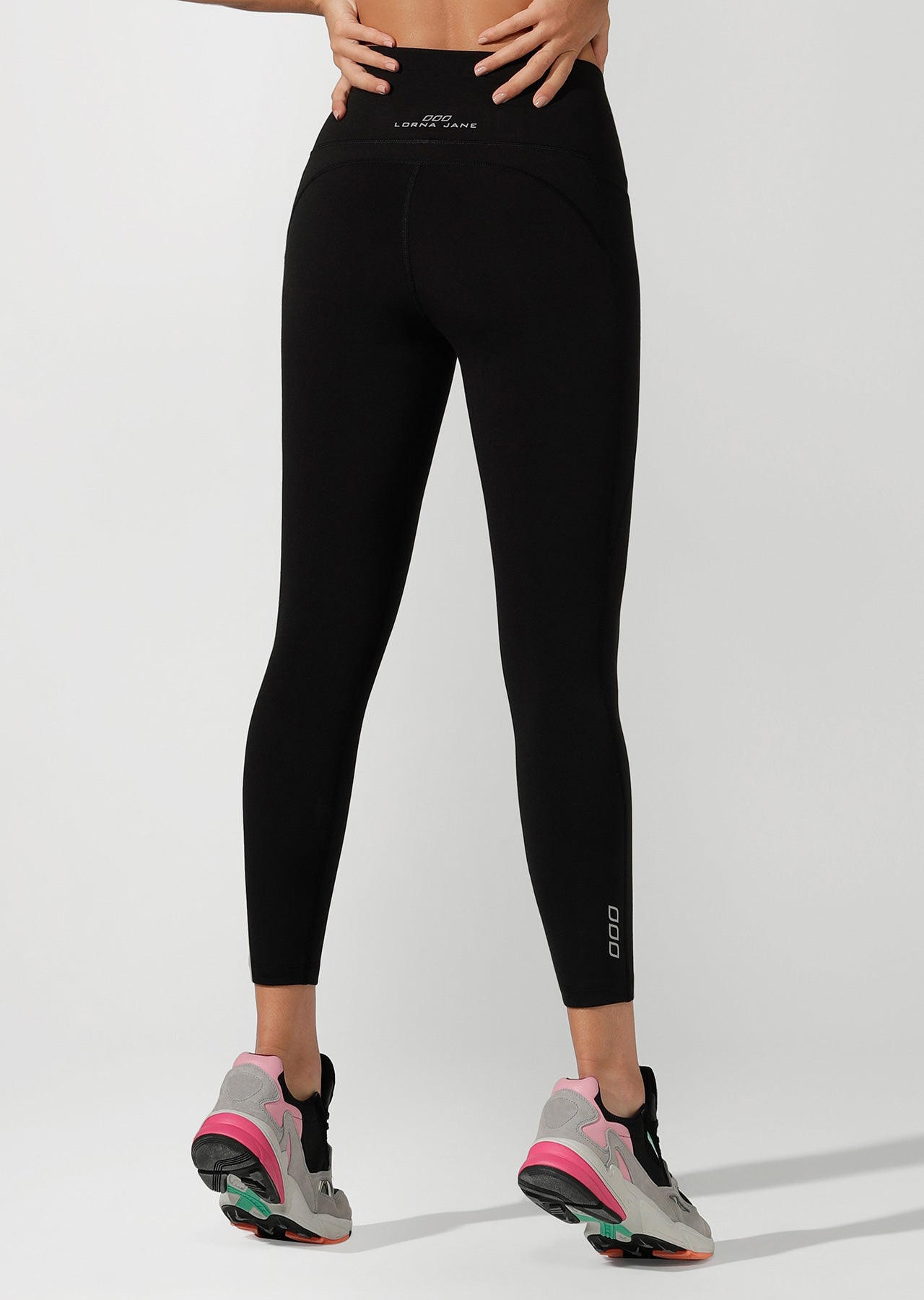 Lorna Jane High Rise Pocket Core Ankle Biter Tight - Black