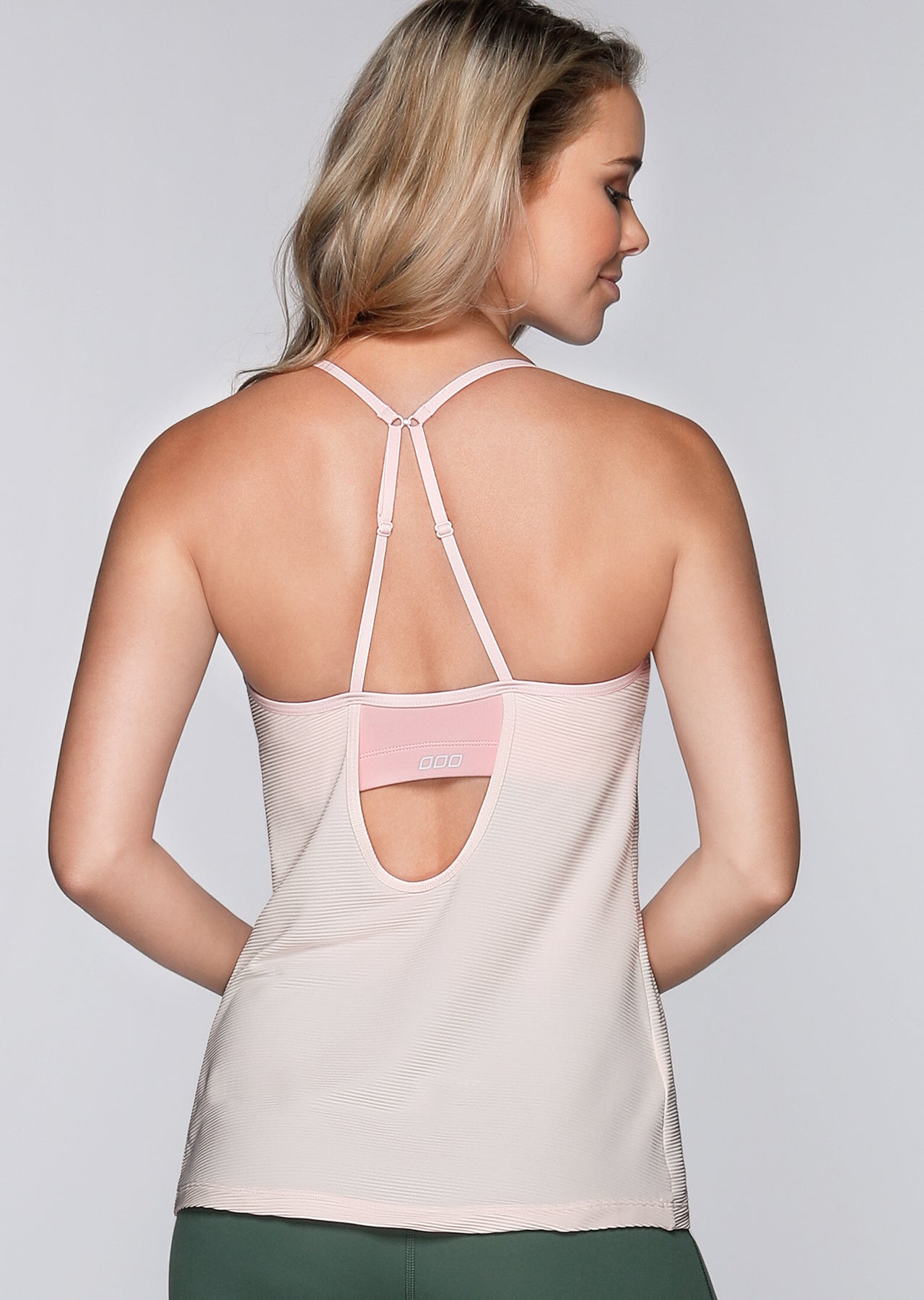 Lorna Jane Hollie Tank Bra Combo - Blushed Pink