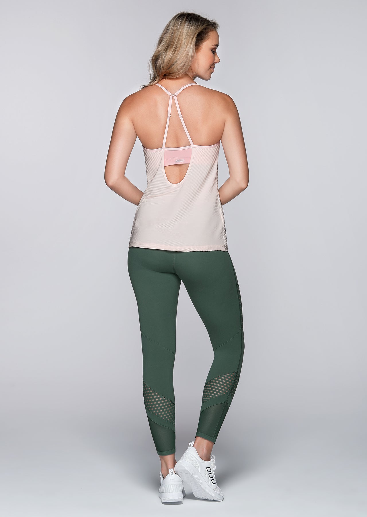 Lorna Jane Hollie Tank Bra Combo - Blushed Pink