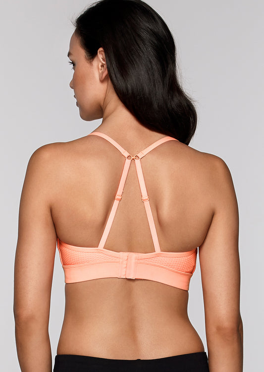 Lorna Jane Hollywood Sports Bra - Neon Peach Melba