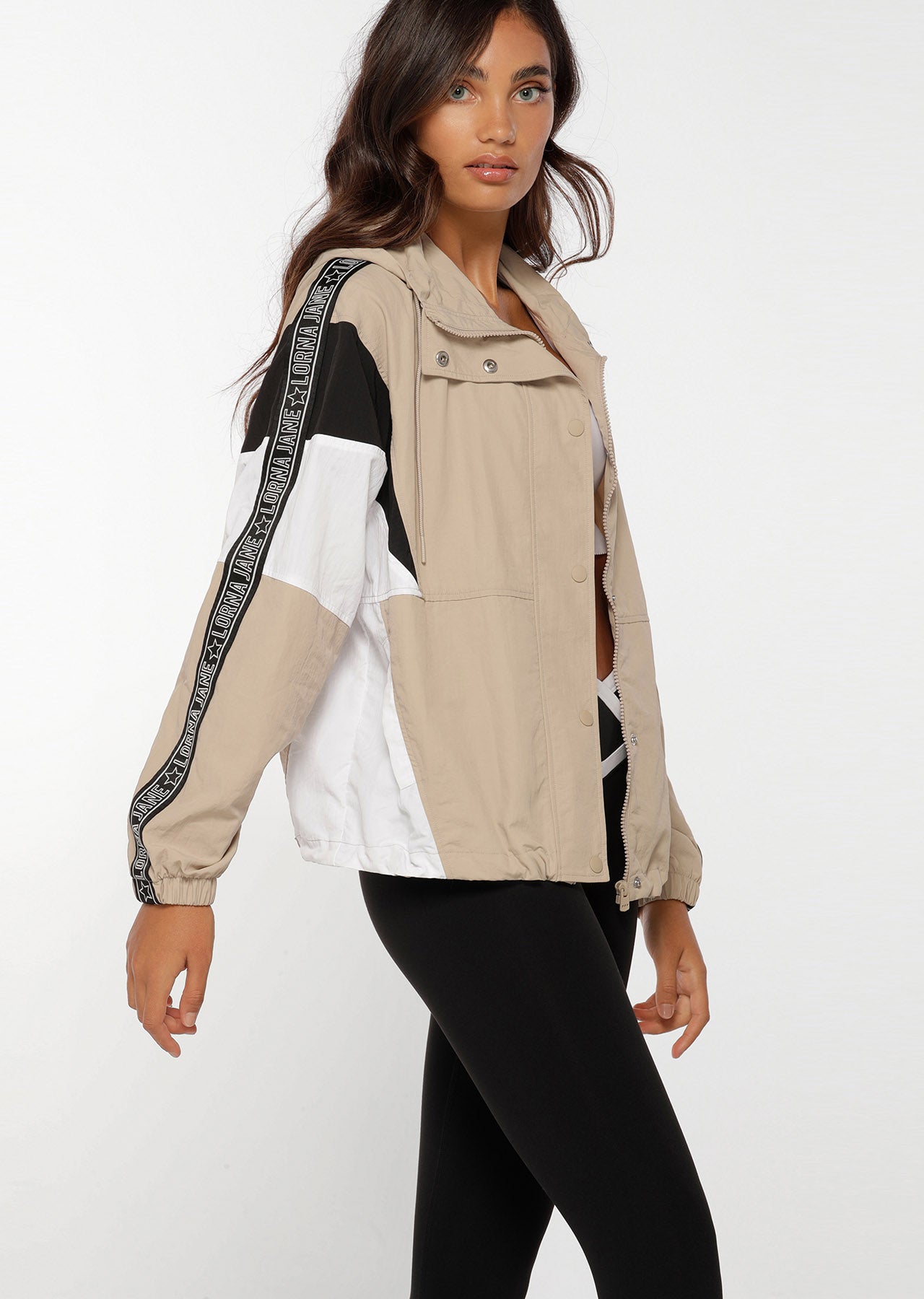 Lorna Jane Hoop Time Active Jacket - Off White