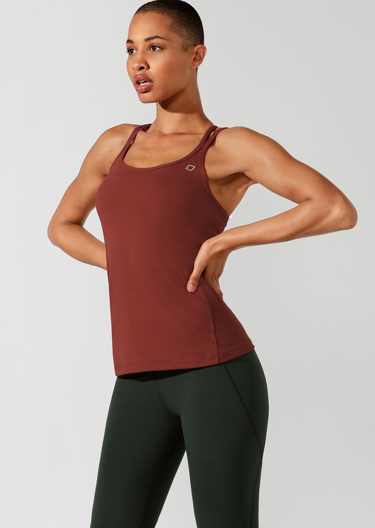 Lorna Jane Hugged Active Tank - Dark Copper