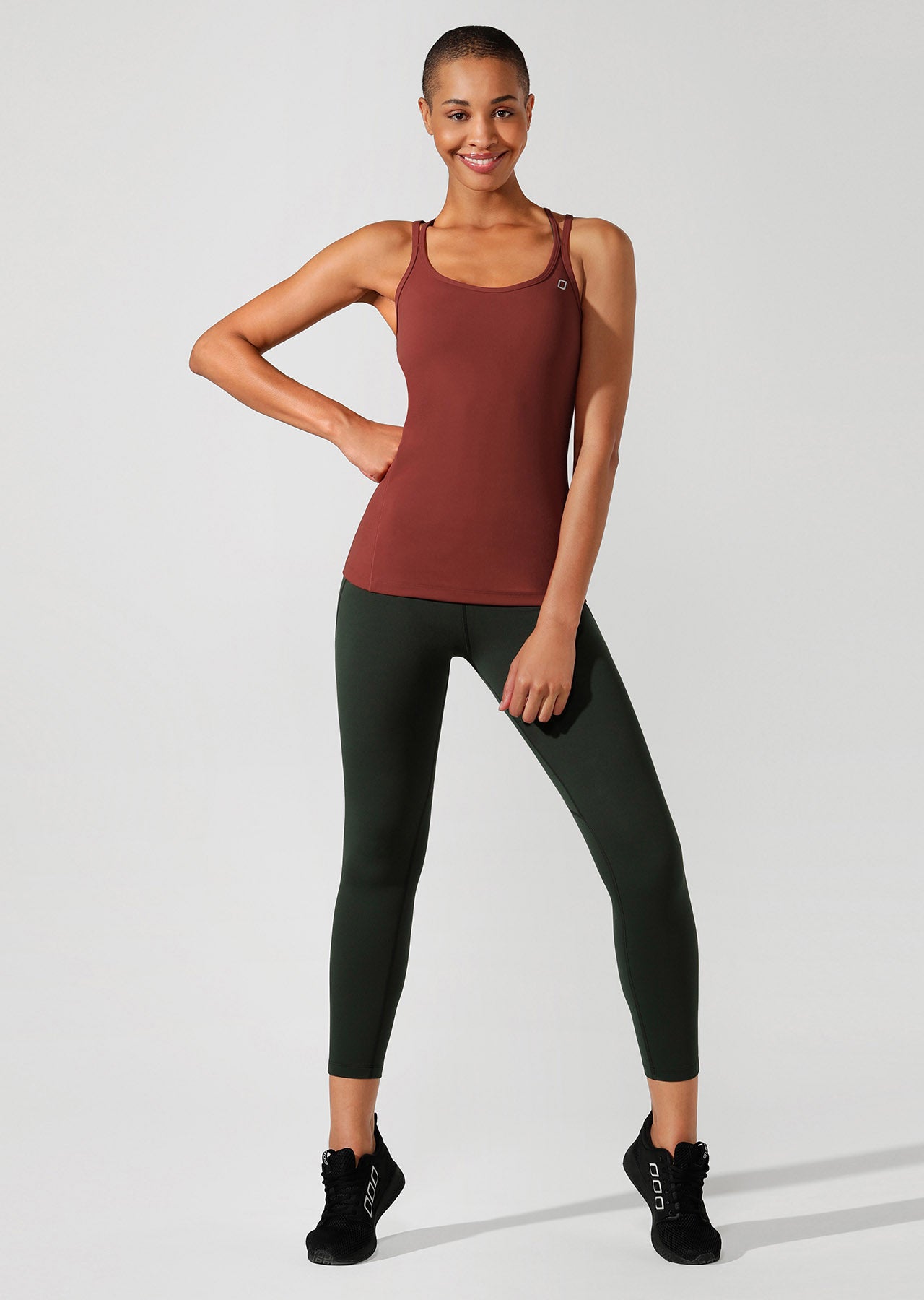 Lorna Jane Hugged Active Tank - Dark Copper