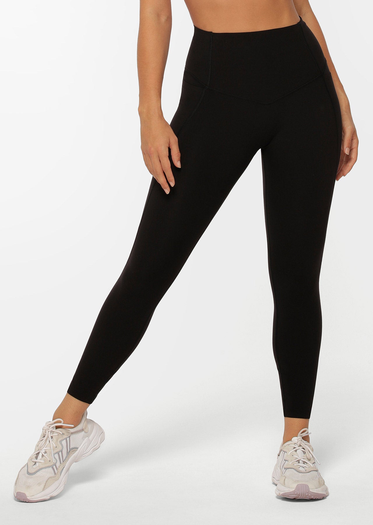 Lorna Jane Hybrid Phone Pocket Ankle Biter Leggings - Black