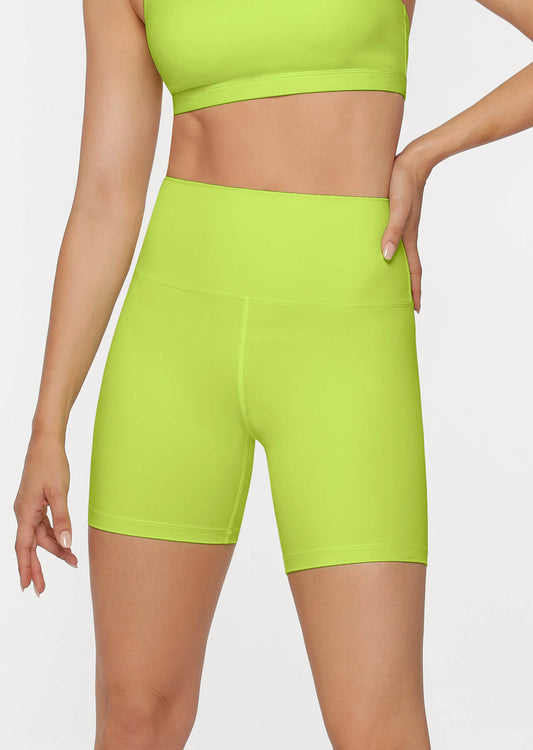 Lorna Jane Hype Bike Shorts - Glow Green
