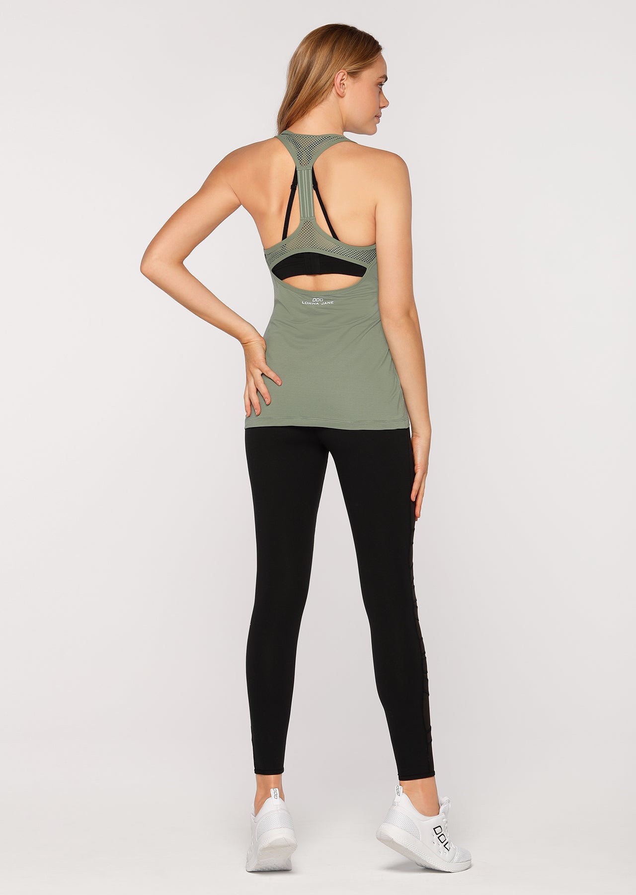 Lorna Jane Hypnotic Excel Tank - Light Khaki