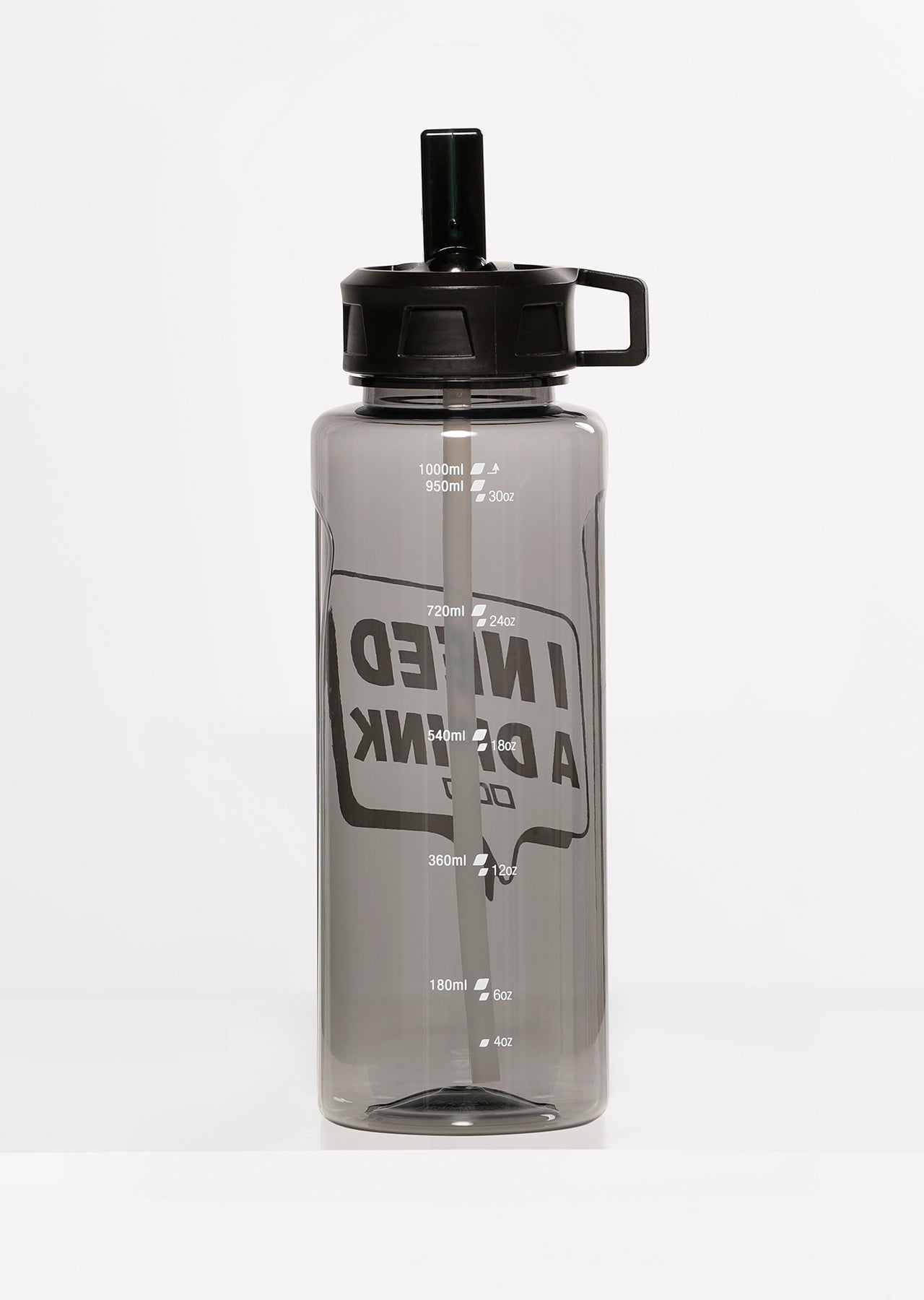 Lorna Jane I Need A Drink 1L Water Bottle - Black