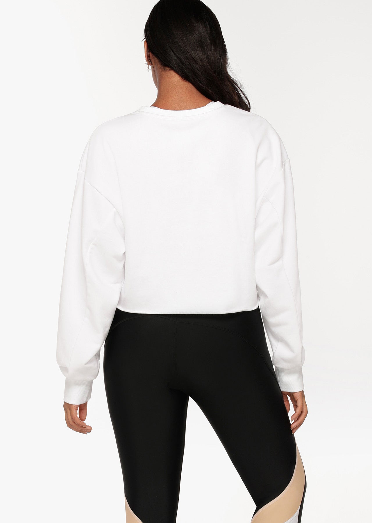 Lorna Jane Icon Cropped Sweat - White