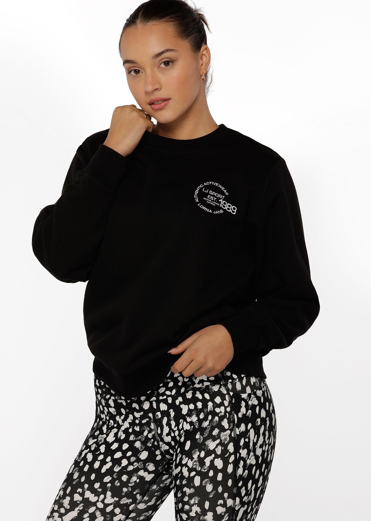 Lorna Jane Icon Sweat - Black
