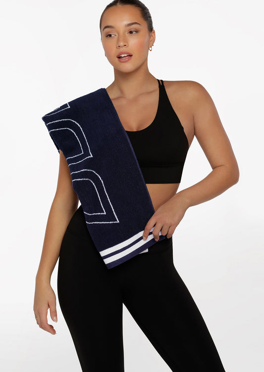 Lorna Jane Icon Sweat Towel - French Navy