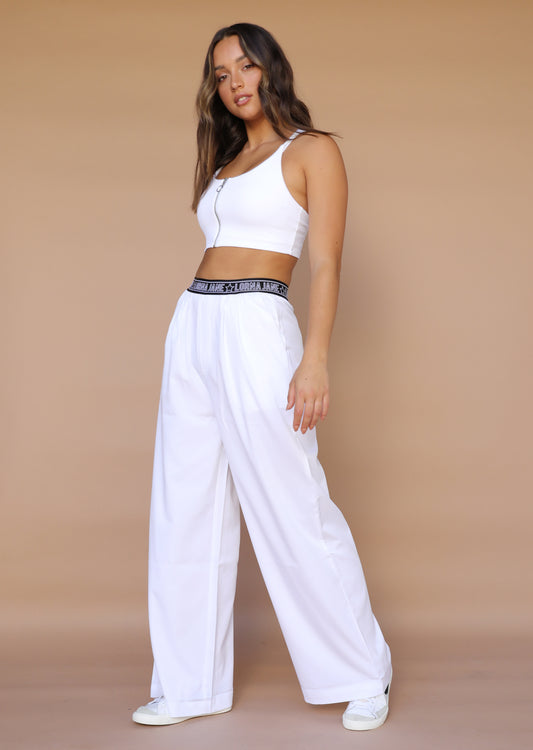 Lorna Jane Icon Wide Leg Pants - White