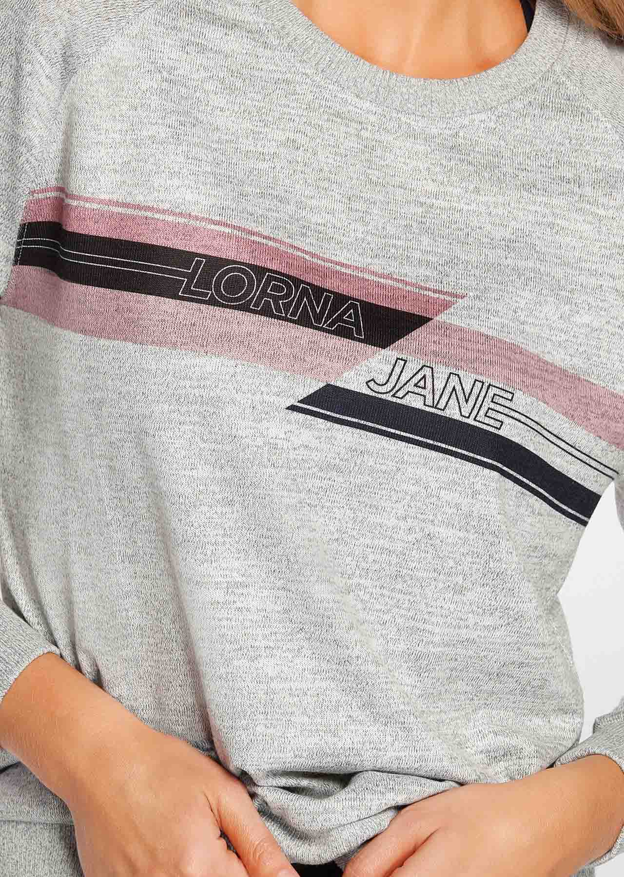 Lorna Jane Iconic Darcy Long Sleeve Top - Snow Grey Marl