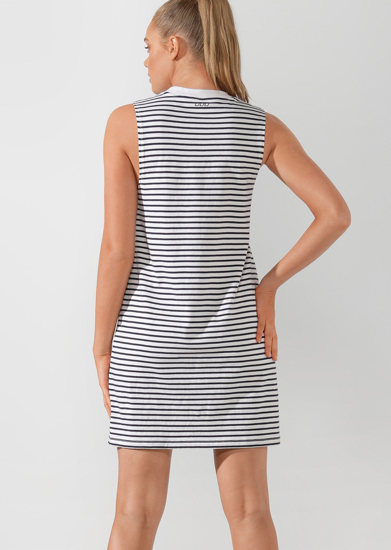 Lorna Jane Iconic Everywhere Dress - White / French Navy