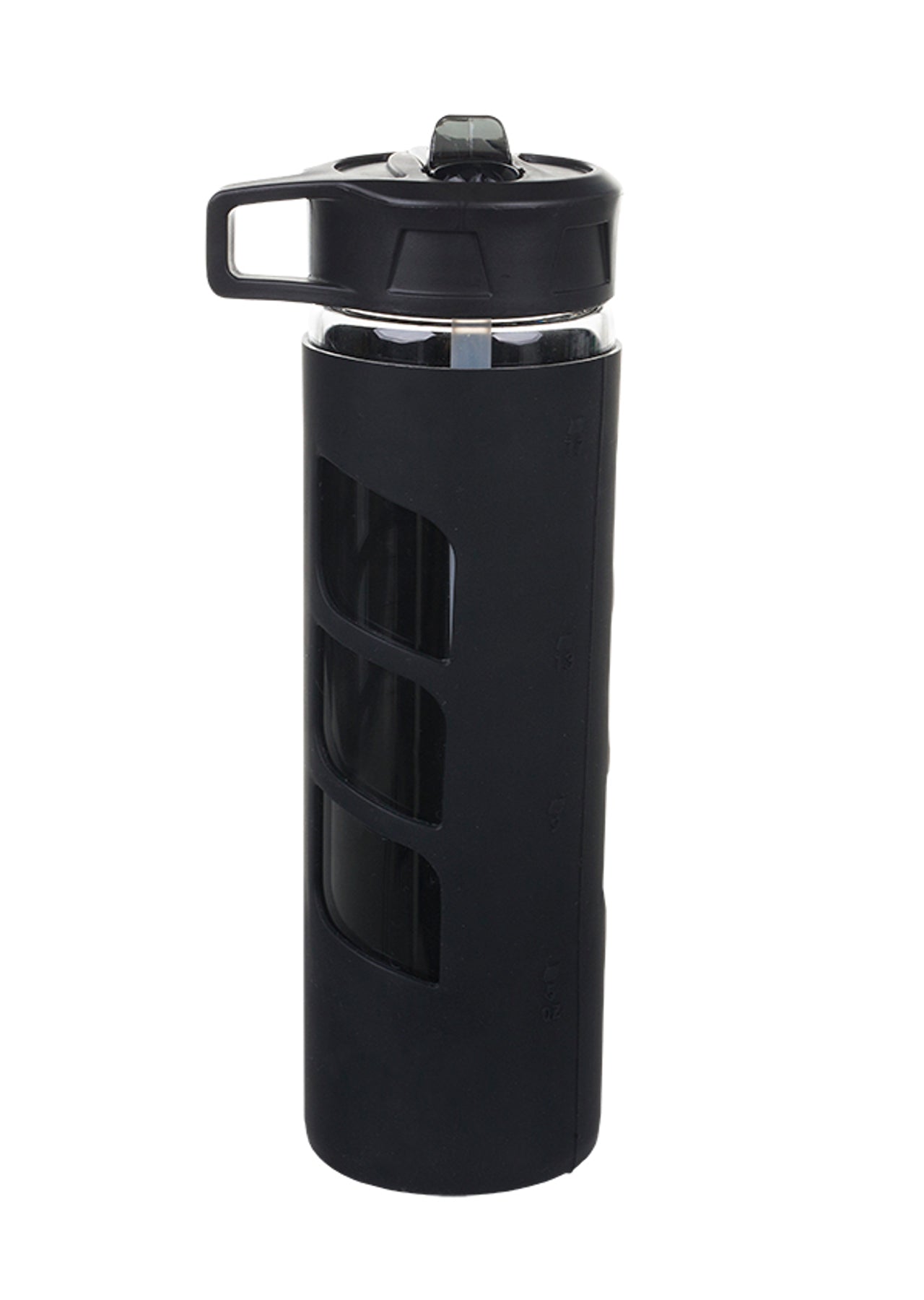 Lorna Jane Iconic Glass Water Bottle - Black
