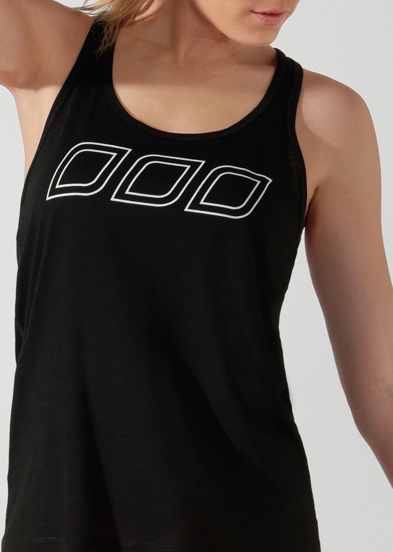 Lorna Jane Iconic Slouchy Gym Tank - Black