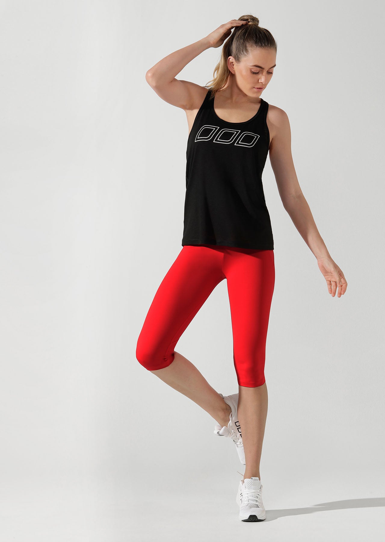 Lorna Jane Iconic Slouchy Gym Tank - Black