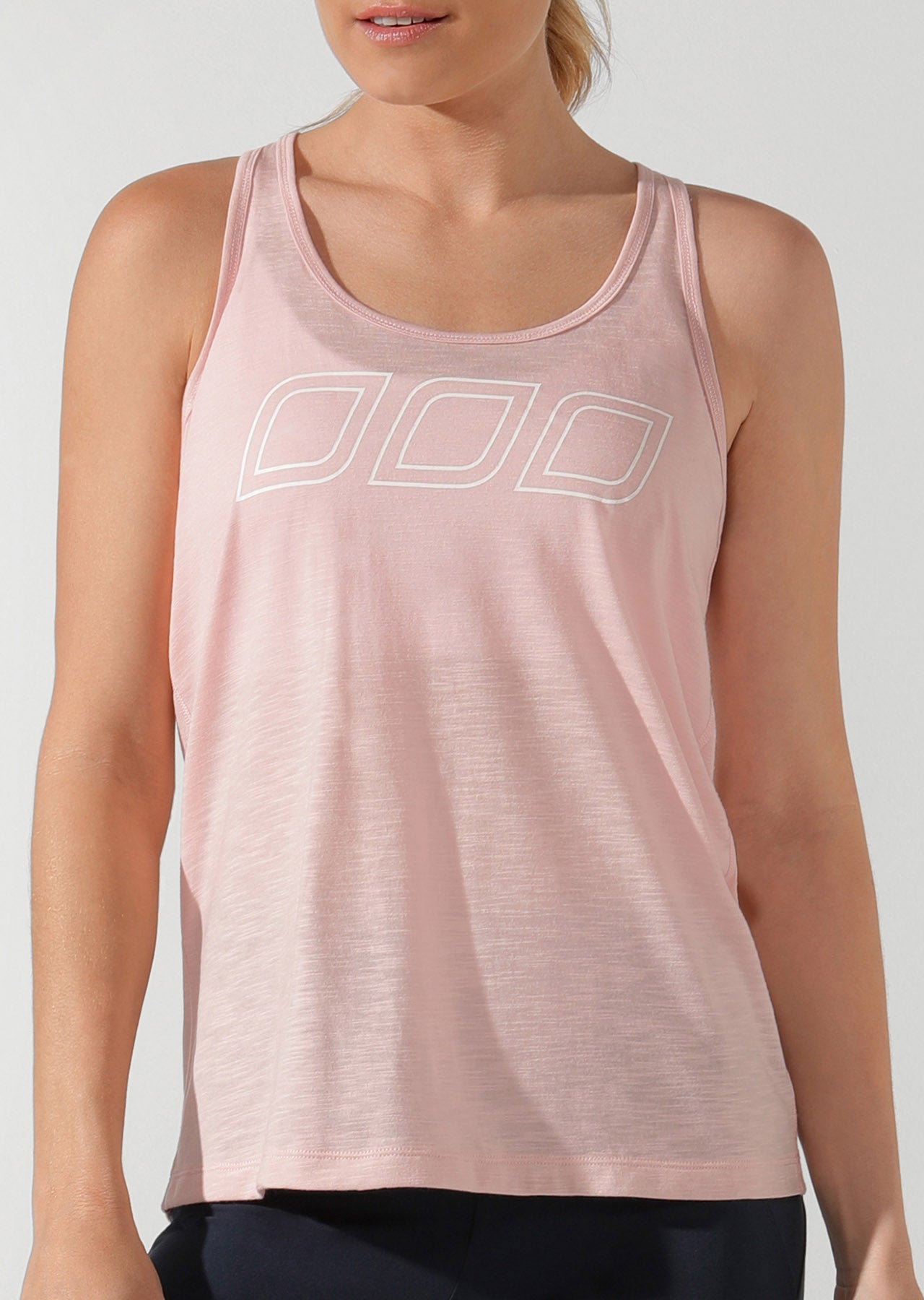 Lorna Jane Iconic Slouchy Gym Tank - Enchanted Pink
