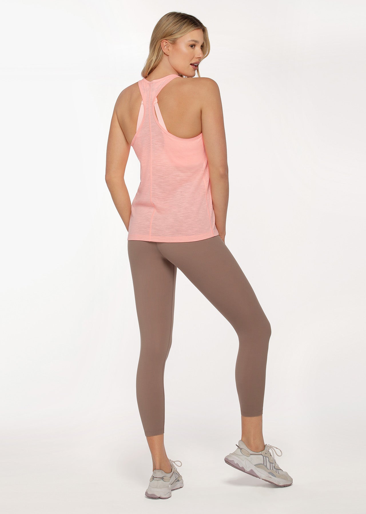 Lorna Jane Iconic Slouchy Gym Tank - Tutu Pink