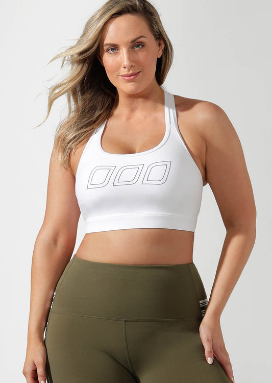 Lorna Jane Iconic Sports Bra - White
