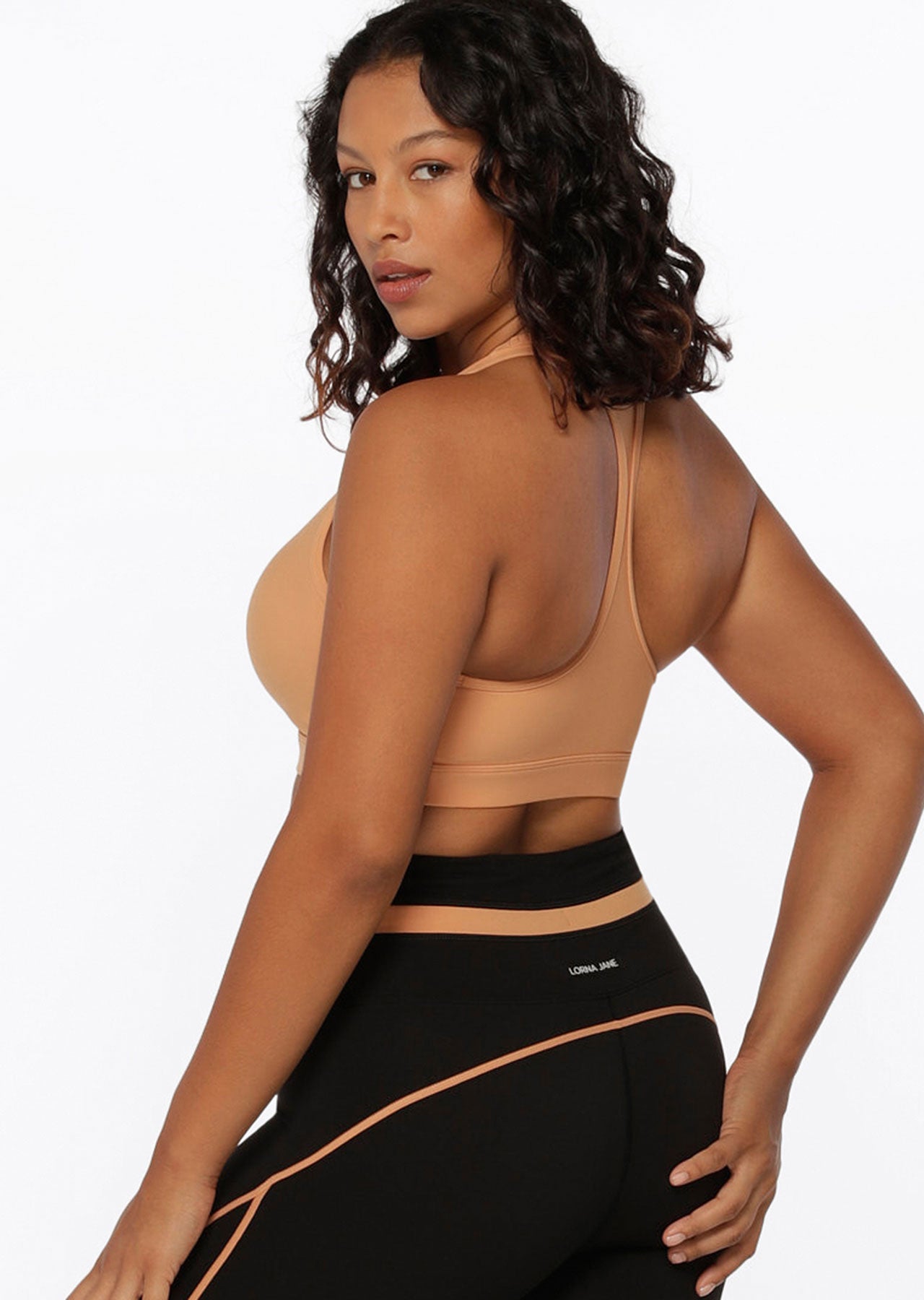 Lorna Jane Iconic Support Sports Bra - Toffee