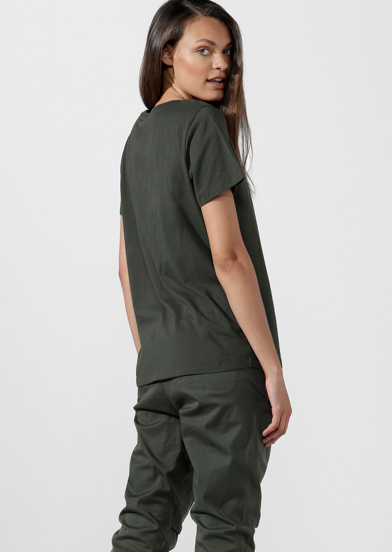 Lorna Jane Iconic Tee - Dark Safari