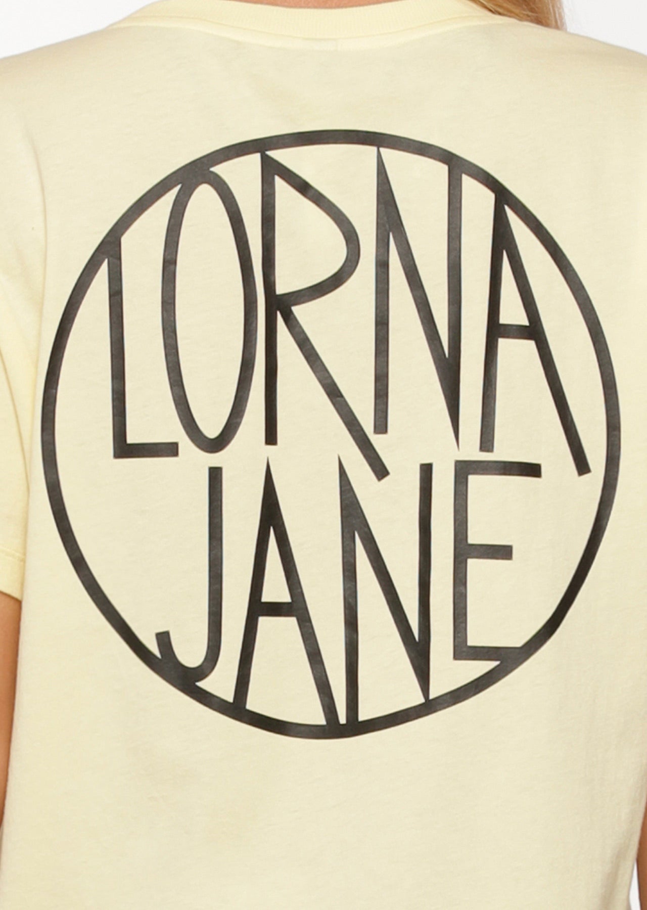 Lorna Jane Iconic Tee - Lemon Cream