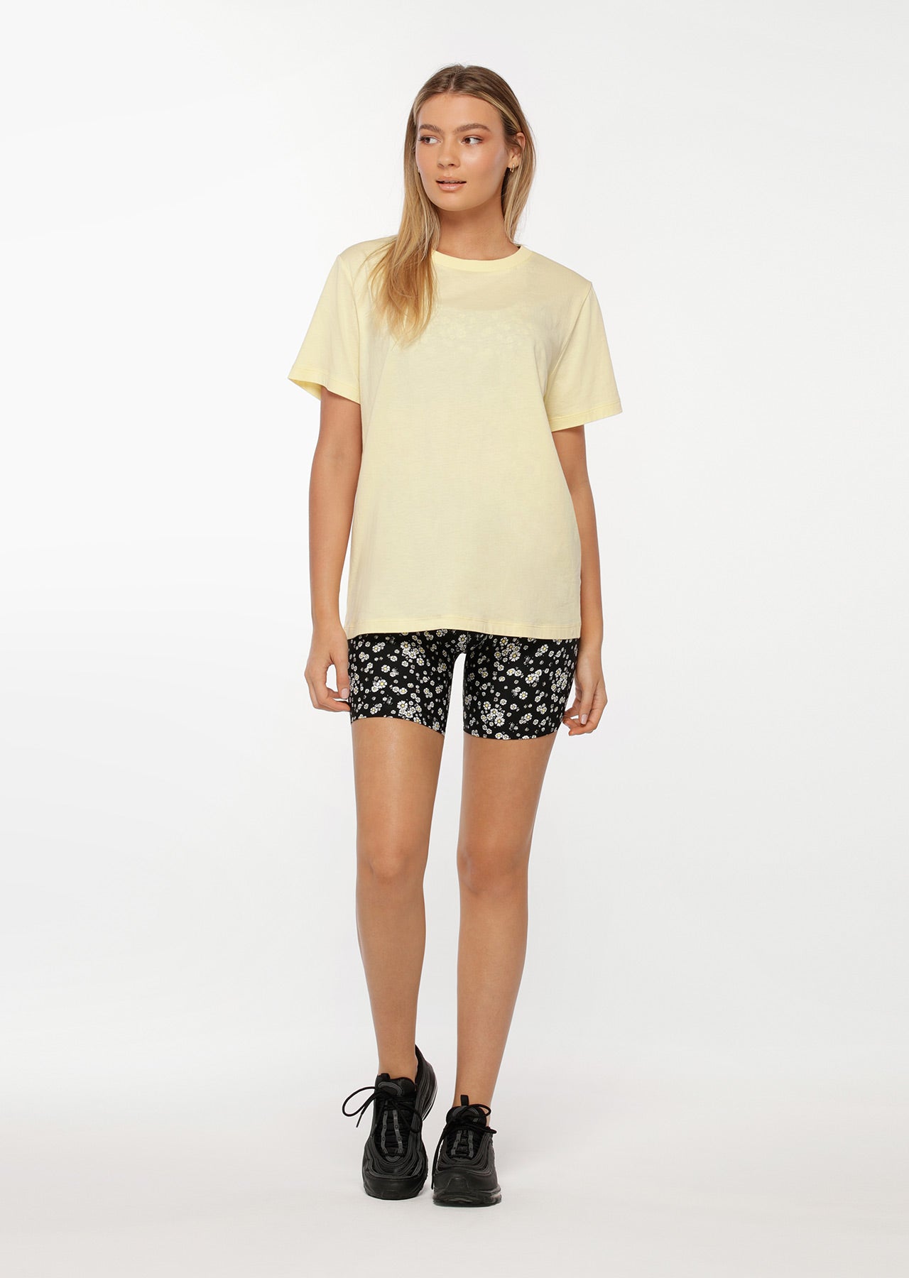Lorna Jane Iconic Tee - Lemon Cream