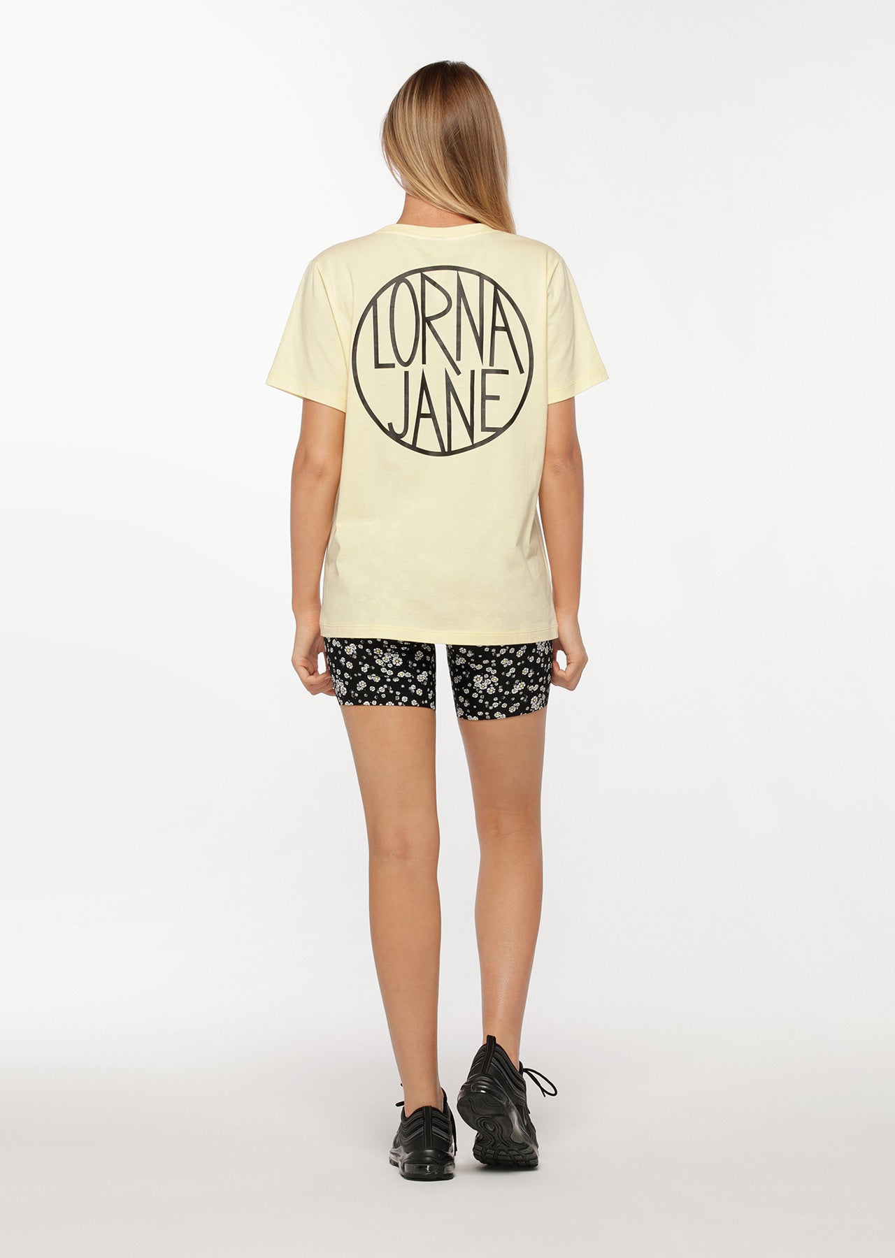 Lorna Jane Iconic Tee - Lemon Cream