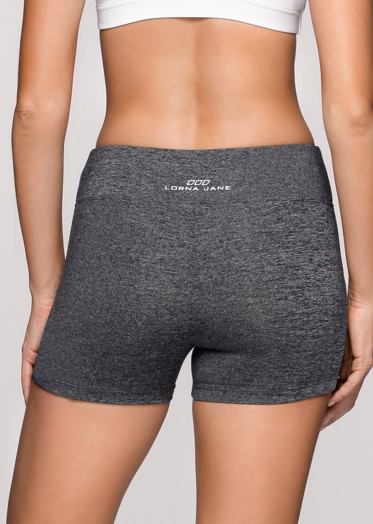 Lorna Jane Ideal Core Short Tight - Black Marl