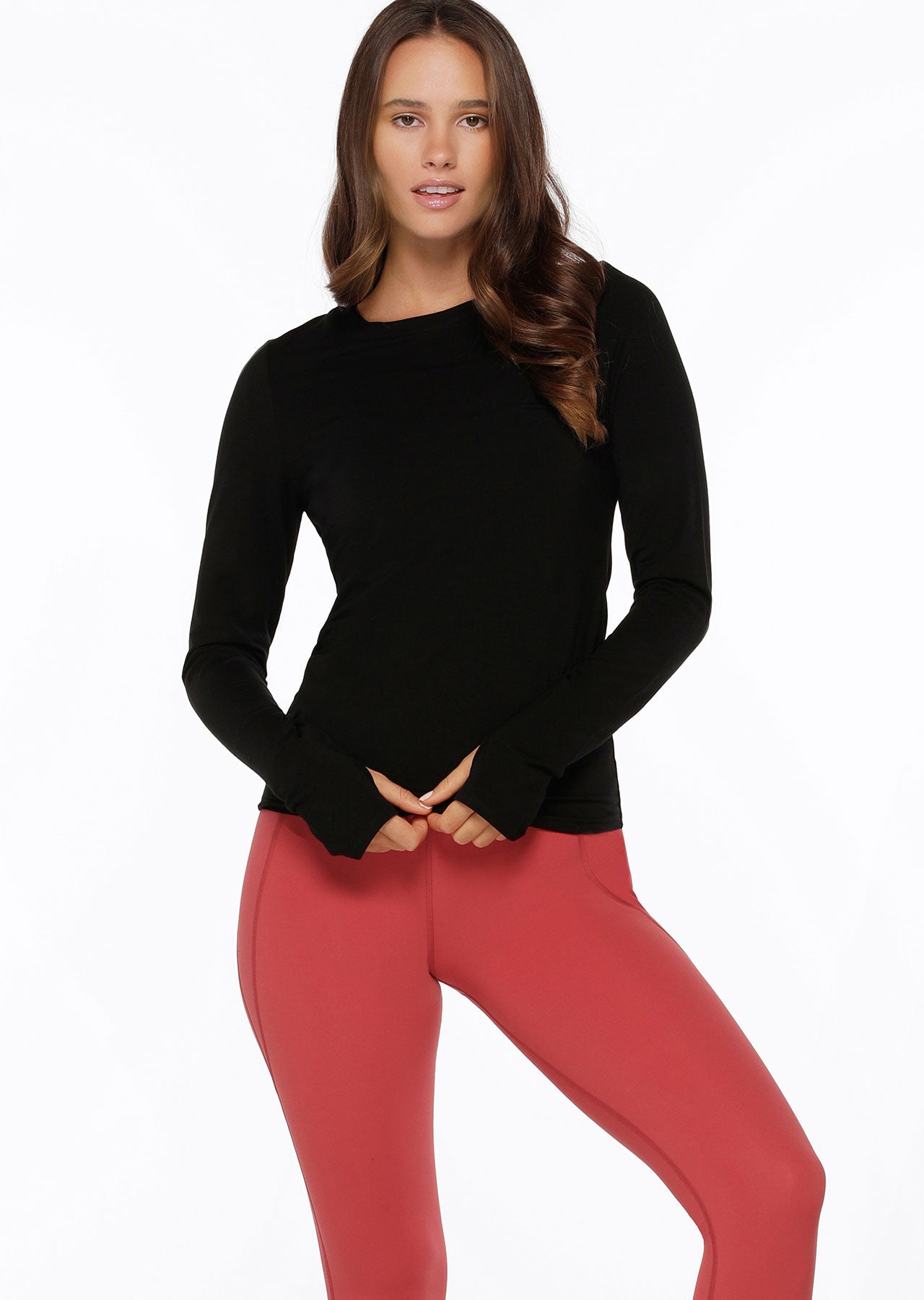 Lorna Jane Ignite Merino Blend Long Sleeve Top - Black