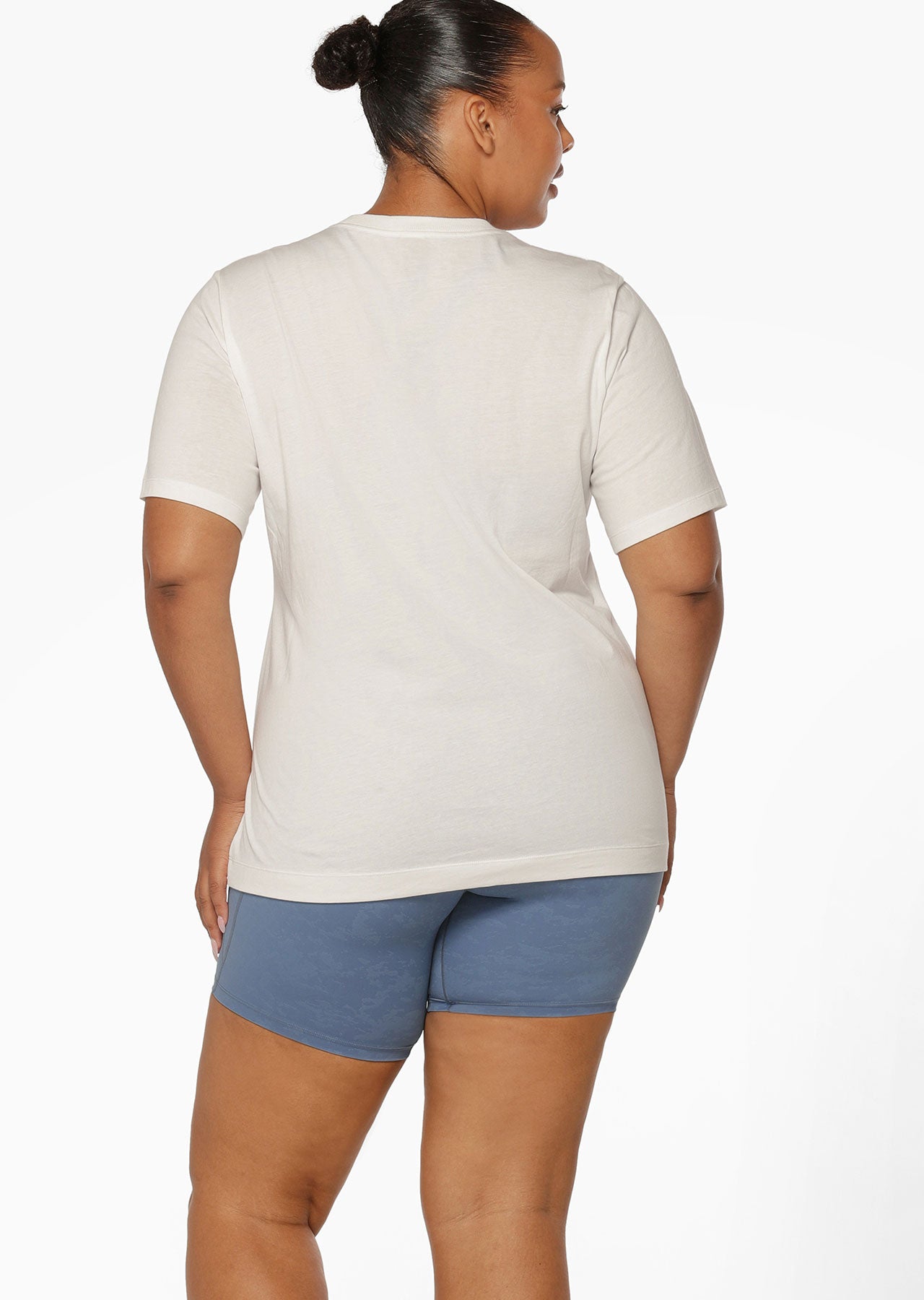 Lorna Jane Manifest Happiness Transdry Relaxed Tee - Porcelain