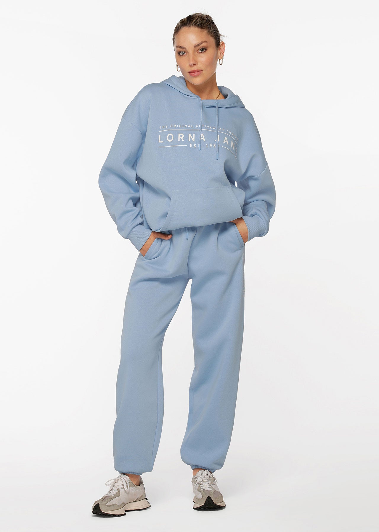 Lorna Jane Lounge Fleece Trackpants - Moontide