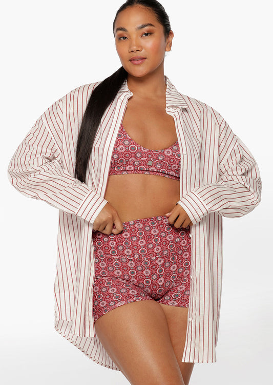 Lorna Jane Summer Holiday Overswim Shirt - Summer Stripe